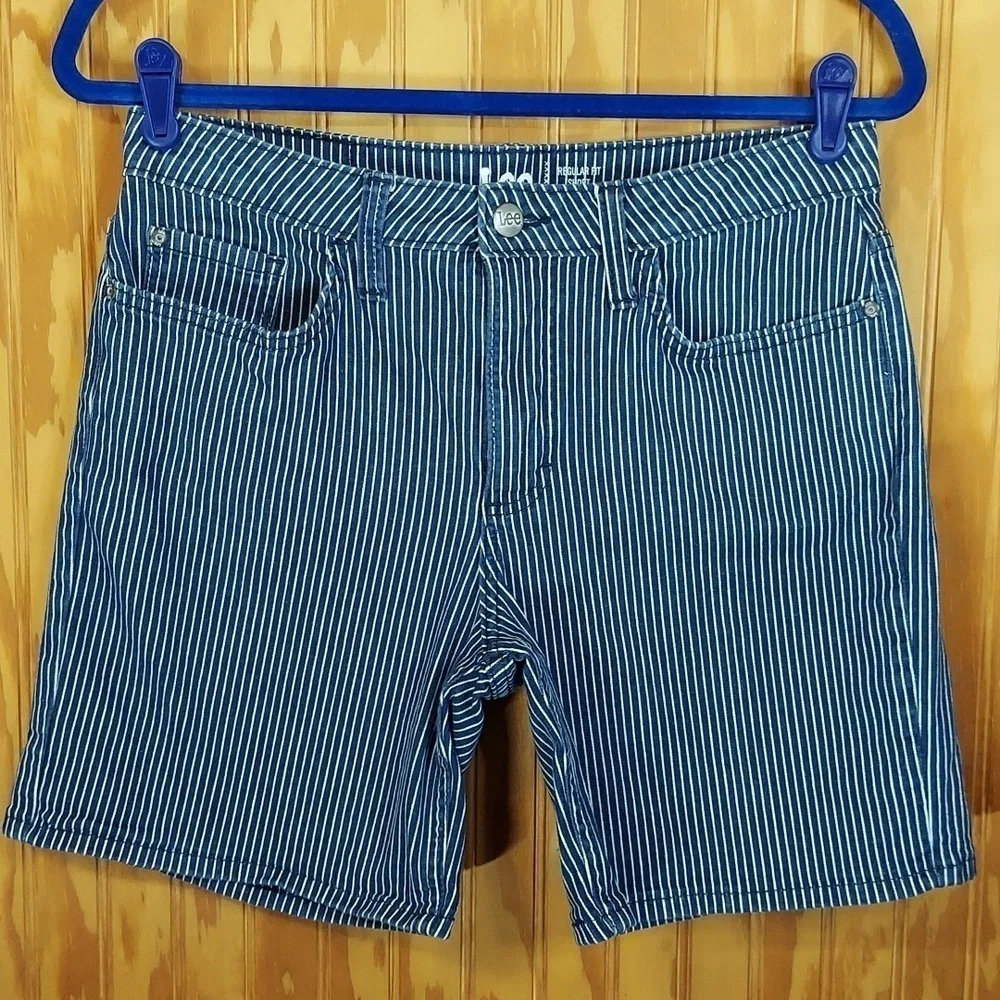 Lee pin stripe shorts